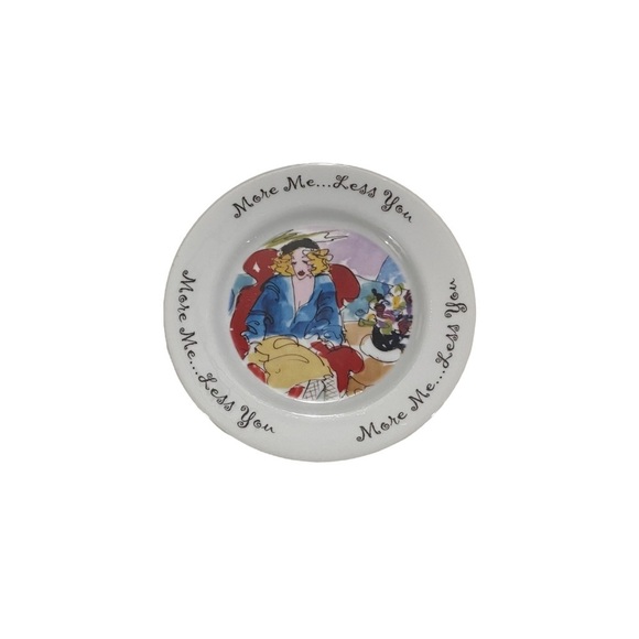 Vintage A. Ormsby House Of Prill 3 Replacement Painted Dessert Salad Plates 7.5” - Picture 3 of 7